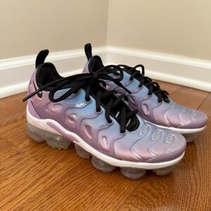Nike Air VaporMax Plus Kids Shoes Lilac Blue Iridescent Sz 5 Youth